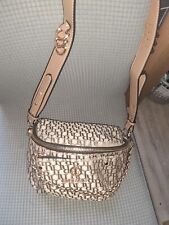 River island cross body bum bag. Long Strap. Monogram brown logo .Crossbody 