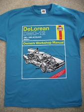 DeLorean DMC-12 BTTF  'Haynes' Manual, Childs/Adults T-Shirts Exclusive, BTTF