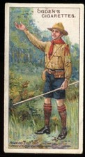 Tobacco Card, Ogdens, BOY SCOUTS, 2nd Series 1912 Blue Back, Finding the Way,#61