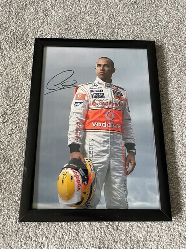 Lewis hamilton hand signed - hamilton,