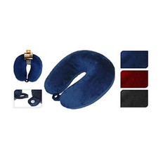 Micro Bead Travel Neck Pillow Airplane Car Coach Travel Soft Velvet Cushion