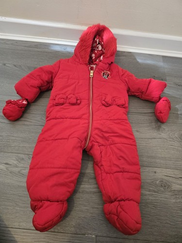 Red snow suit lined - snow,