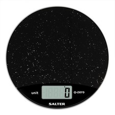 Salter Digital Kitchen Scale Easy Read LCD Display 8 KG Black Marble Effect