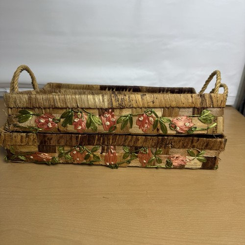 Vintage wicker nesting - vintage,