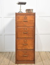 Antique Oak Filing Cabinet –