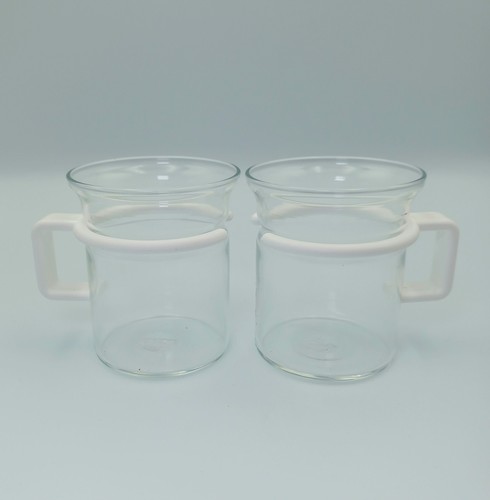 Vtg bodum glass - 2, coffee