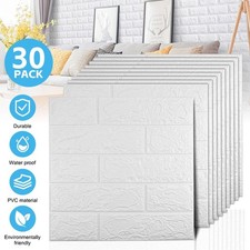 30x 3D Tile Brick Wall Sticker