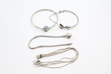 Pandora Sterling Silver Bracelets Bow Starburst Clasp Heart Clasp Reflexions x 4