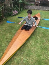 Fibre glass And wood 4.8m By 0.8m Two Man Kayak