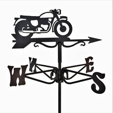 Mini Vintage Motorcycle Metal Weathervane 