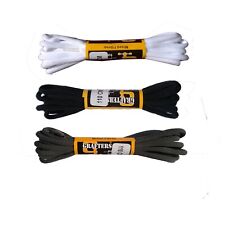 1 - 6  PAIRS GRAFTERS OVAL ROUND  110cm TRAINER SHOE BOOT LACES BLACK WHITE GREY