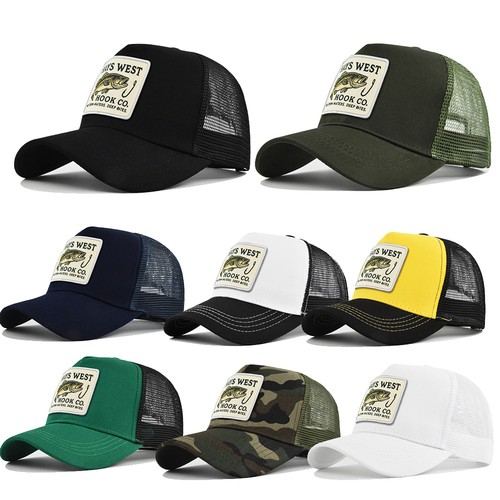 Mens fishing trucker - fishing, mesh