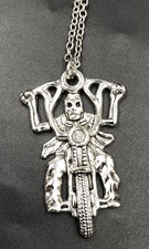 Silver Skeleton On Motorbike