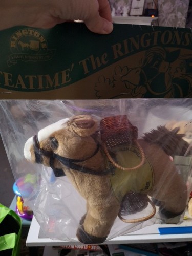 Ringtons plush toy pony with - ringtons,
