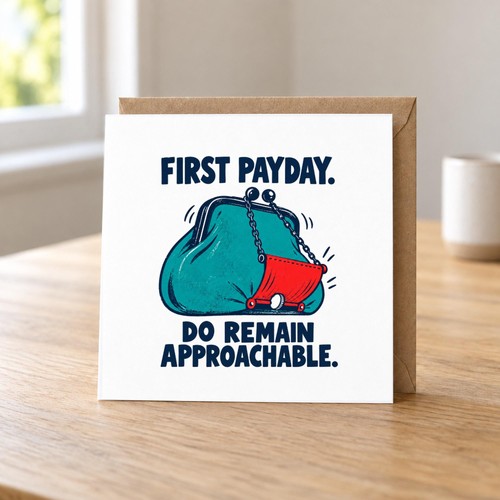 Funny first payday card - funny,