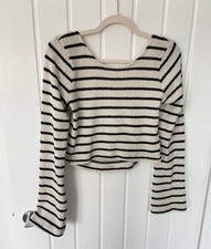 PLT stripe backless crop