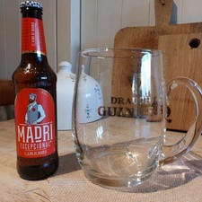 3 Pint Large Vintage Guinness Waterford Collectable Glass Tankard 