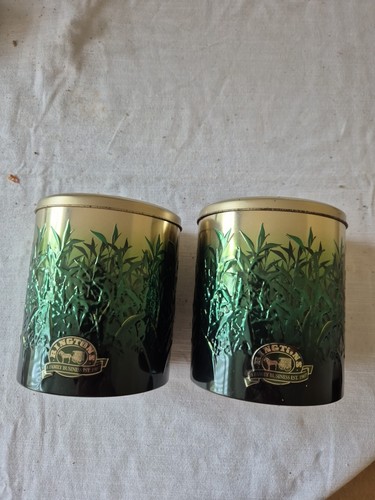 Ringtons tea caddies green - 2,