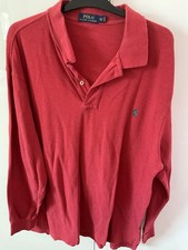 Ralph Lauren Long Sleeved Polo Shirt 2XLT TALL RED