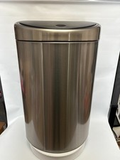 Brabantia 40-45L Large Kitchen Touch Bin, Matt Steel, Soft Touch Open