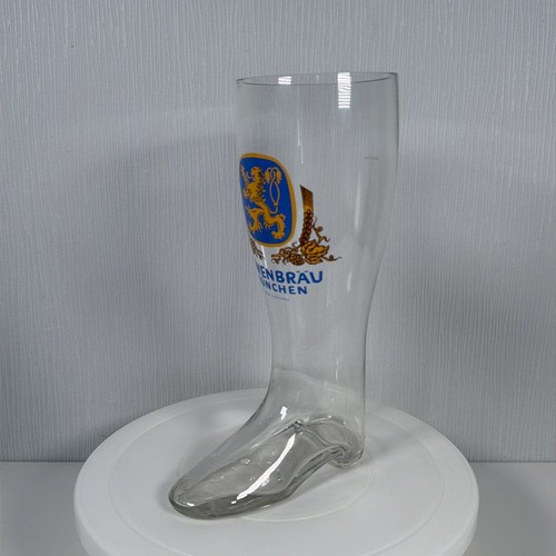 Löwenbräu beer glass - beer, boot