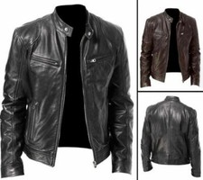 MENS VINTAGE CAFE RACER BLACK