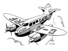 Athene Twin Rubber Airliner