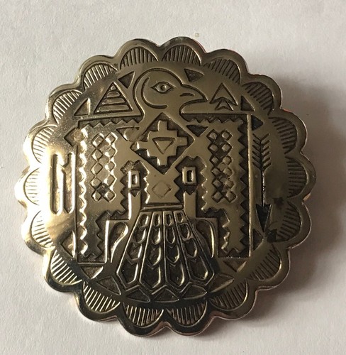 Silver tone brooch - silver,