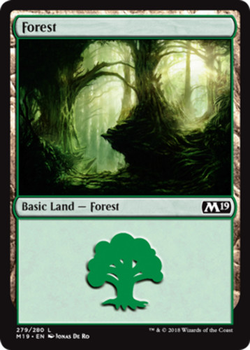 Forest core set magic - forest, (279)