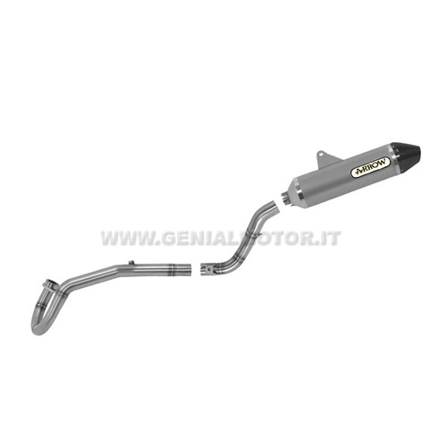 Full exhaust catalyzed - full, arrow