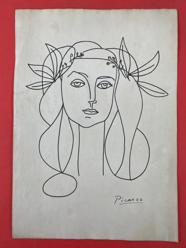 Pablo picasso drawing paper - drawing,