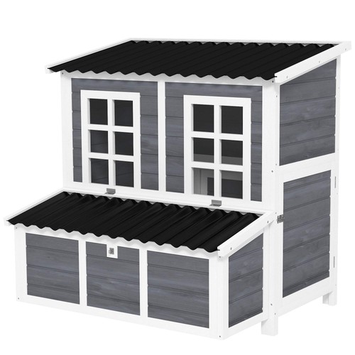 Pawhut wooden chicken coop - pawhut,