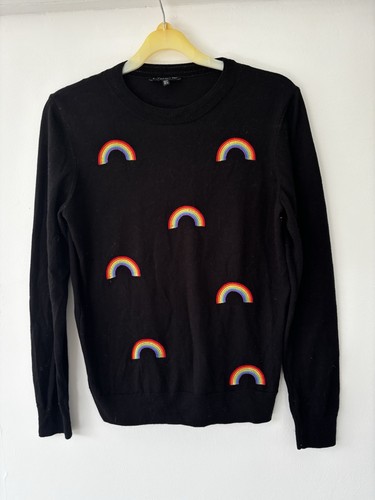 Black cotton mix jumper - black,