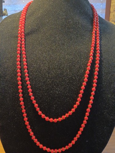 Antique real blood - red, coral