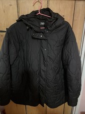 Zara Black Puffer Coat/jacket