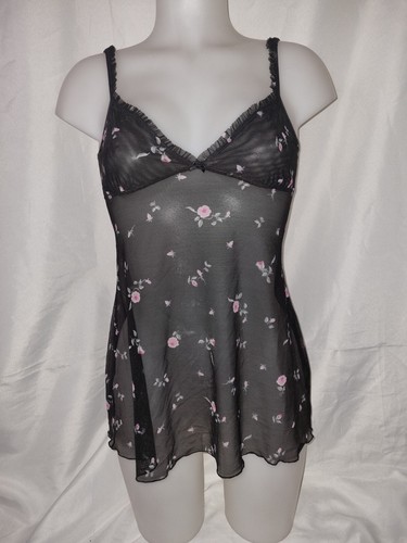 Gorgous black pink floral - black, la