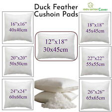 Hotel Quality Duck Feather Down Cushion Pads Inner Insert Scatter Cushion Filler