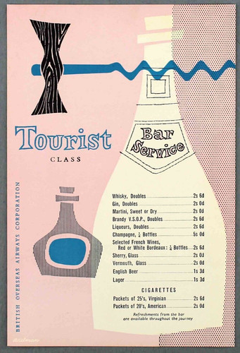 Boac tourist class bar - tourist, service
