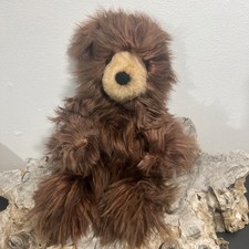 ALPACA Teddy Bear Soft Toy 23cm Handmade Fluffy Real Fur