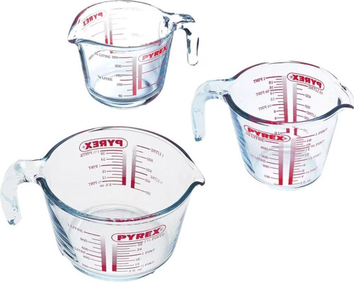 Pyrex glass measuring jug - jug, set
