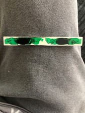 Chrome and green Cupboard Door T Bar Handle Draw Drawer Vintag Retro 