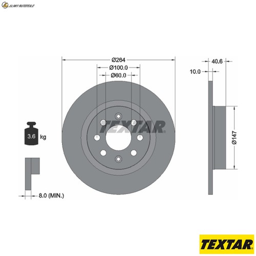 Brake discs 92145903 for - 92145903,
