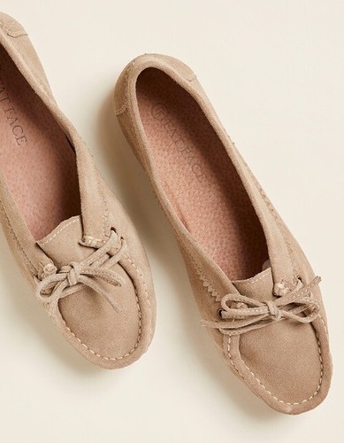 Fat face suede bow moccasin - fat, |