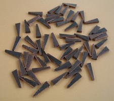 Harpsichord Leather Plectra - Finest Quality-Tapered -15mm length -100 units