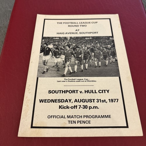 Southport last season 1977 - , v