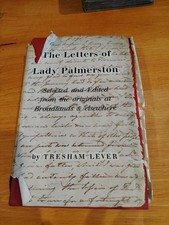 Book: The Letters Of Lady Palmerston By Tresham Lever