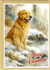 Golden Retriever Dog Christmas