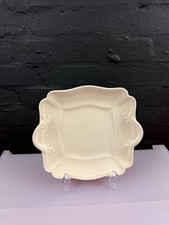 Wedgwood Queens Ware Plain Eared Square Cake Bread Plate 27 cm 2 Available