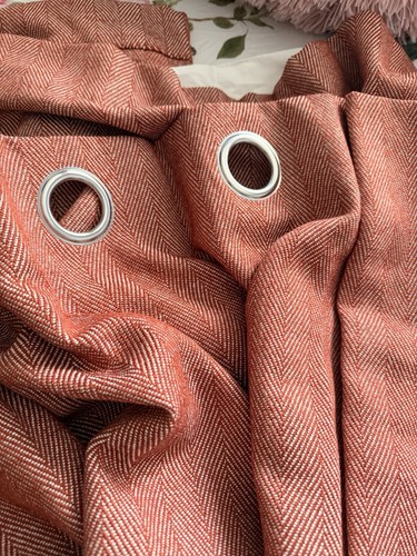 Rust herringbone heavy - herringbone,