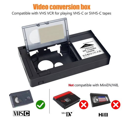Vhs cassette converter video - vhs-c,